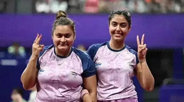 中国vs印度女乒乓球双打