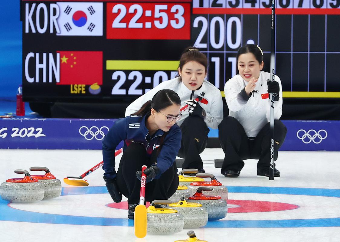 奥运冰壶中国vs韩国